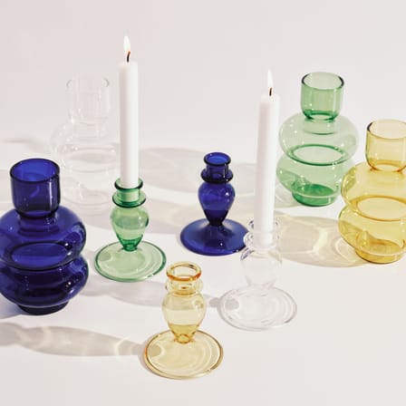 Vase Bubble verre vert / H 15 cm - Serax
