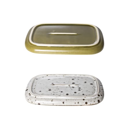 Set de 2 assiettes à dessert 70s ceramics / Petit plateau - 14,5 x 10,5 cm - HK LIVING