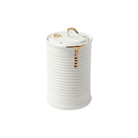 Boîte Estetico Quotidiano Anniversary céramique blanc / Small -  Ø 7 x H 11 cm - Seletti