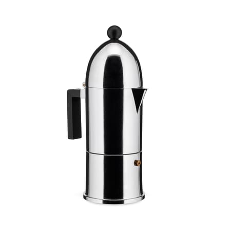 Cafetière italienne La Cupola métal noir / Induction - 6 tasses / Aldo Rossi, 1988 - Alessi