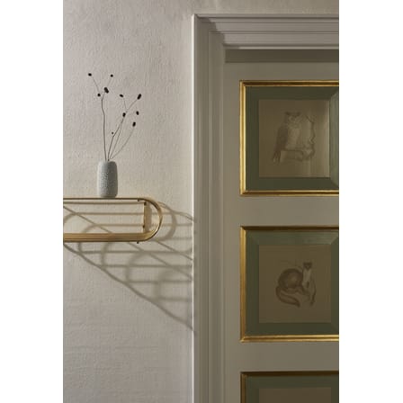 Étagère Curva gris argent métal / L 40 cm - AYTM