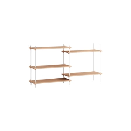 Étagère Shelving System – s.85.2.A bois naturel / L 162 x H 85 x Prof. 35 cm - MOEBE