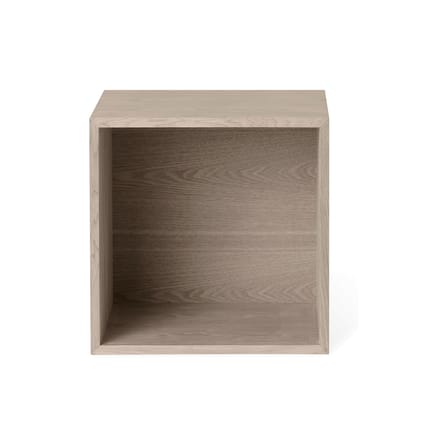 Étagère Stacked bois naturel / Medium carré 43x43 cm / Avec fond - Muuto