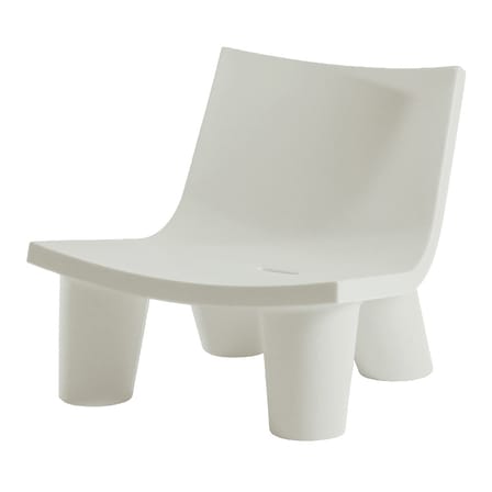 Fauteuil bas Low Lita plastique blanc - Slide