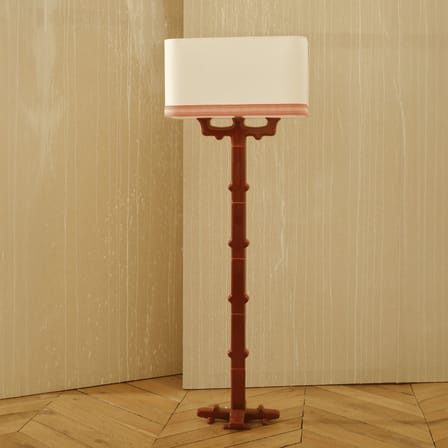 Alba Floor lamp ceramic red / H 128 cm - POPUS EDITIONS