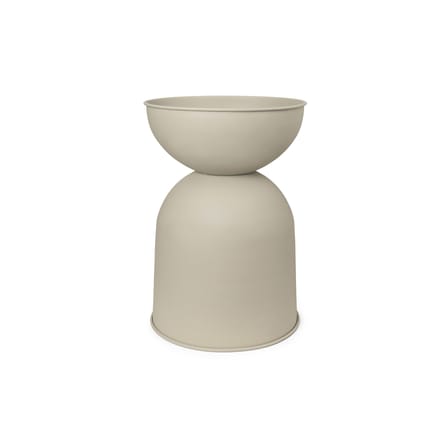Hourglass Small Flowerpot metal beige / Ø 30 x H 42.5 cm - Ferm Living