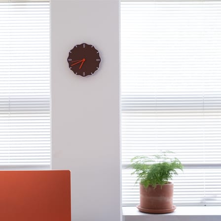 Horloge Margherita marron / Plastique recyclé - Warren & Laetitia