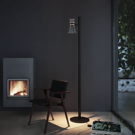 Lampadaire Nocturne 1 - Cone verre / LED - Orientable - Flos