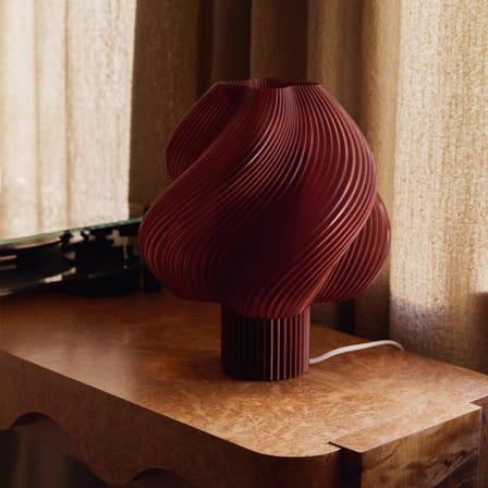 Lampe de table Soft Serve Grande rouge / H 35 cm - CRÈME ATELIER