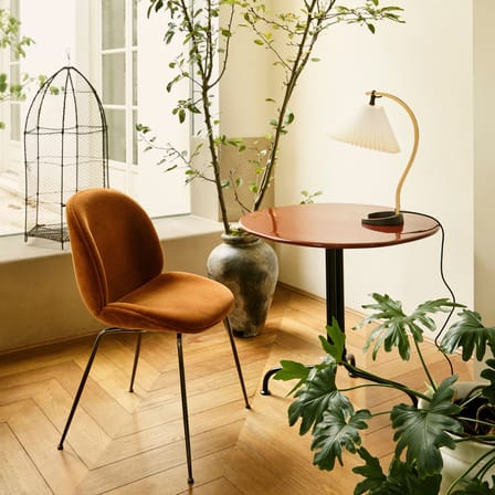 Lampe de table Timberline tissu blanc / Réédition 1970s - Gubi