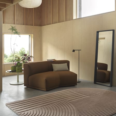 Pot de fleurs Ridge céramique vert / L 26,5 x Prof. 19,2 x H 24 cm - Muuto