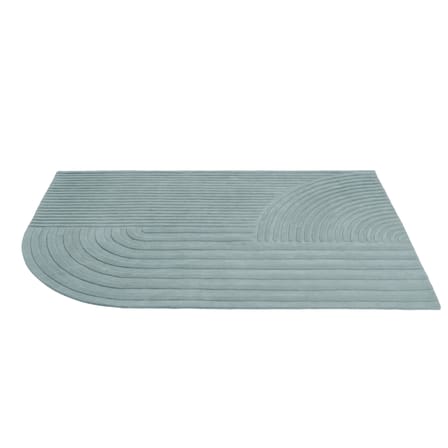 Relevo Rug textile green / 200 x 300 cm - Hand-tufted - Muuto