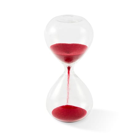 Sablier Ball XXS rouge /  30 sec. - H 8,5 cm - Pols Potten