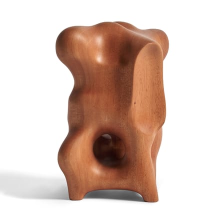 Sculpture Natural Organic bois naturel / Acajou sculpté main - 13 x 14 x H 22 cm - Ethnicraft