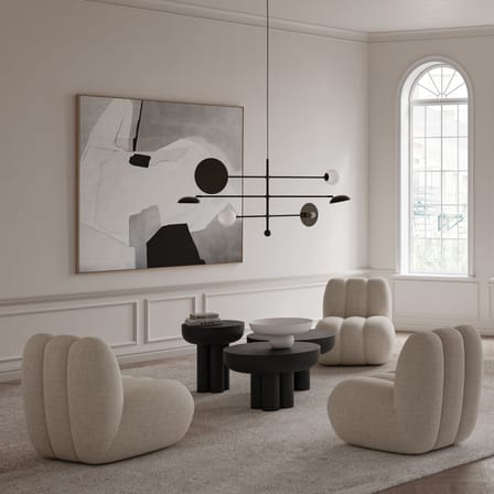 Table d'appoint Crown Tall marron / Ø 45 x H 50 cm - 101 COPENHAGEN