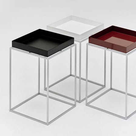 Table d'appoint Tray Small Silicon High / 30 x 30 x H 44 cm - Hay