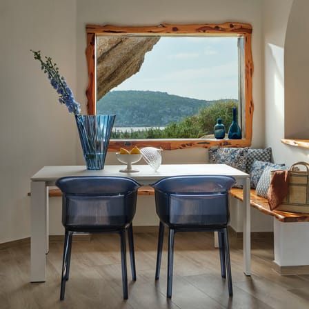 Table rectangulaire Four / 158 x 79 cm - Fenix soft touch - Kartell