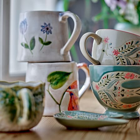 Set de 4 tasses Rosalynde céramique / 400 ml - Bloomingville