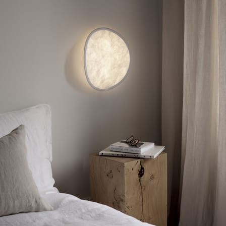 Applique Tense LED tissu blanc / Ø 44 cm - Tyvek - NEW WORKS