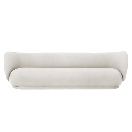 Canapé droit Rico / 4 places - L 260 - Tissu polyester - Ferm Living
