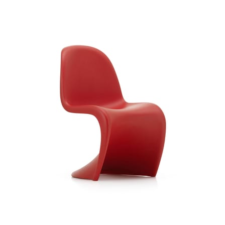 Chaise enfant Panton Junior plastique rouge / By Verner Panton, 1959 - Vitra