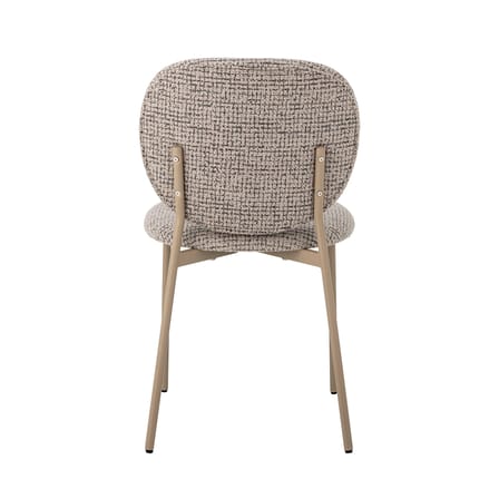Chaise rembourrée Percey tissu gris - Bloomingville