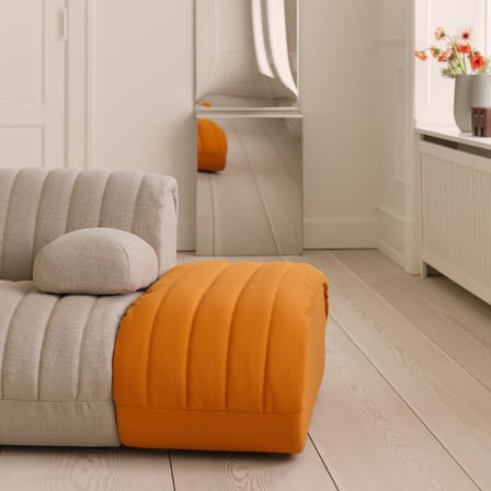 Chauffeuse Coltre tissu beige / Module de canapé - Muuto