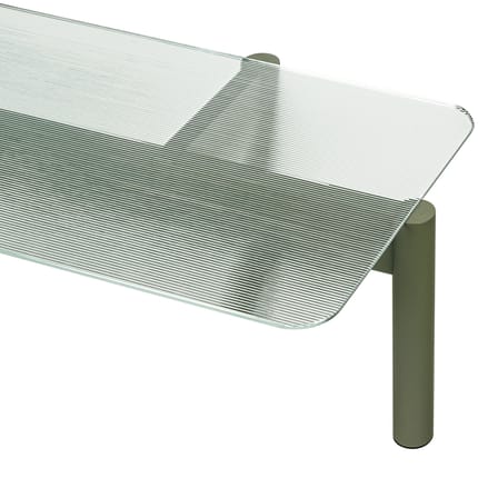 Table basse Kob vert / 105 x 55 x H 40,5 cm - NOO.MA