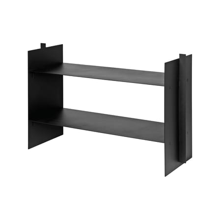 Console basse Lager métal noir / L 77 x P 28 x H 50 cm - Ferm Living