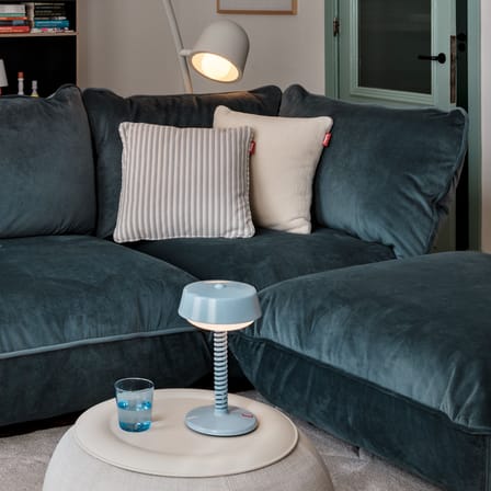 Coussin Square tissu bleu / Tissu éponge - 50 x 50 cm - Fatboy