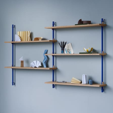 Étagère Wall Shelving – ws.85.1 bois naturel / L 85 x H 85 cm x Prof. 17,5 cm - MOEBE