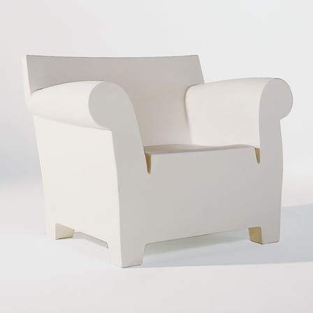 Fauteuil Bubble Club plastique gris / Philippe Starck, 2000 - Kartell