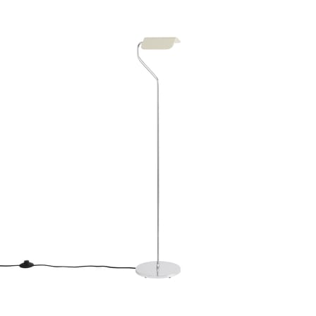 Lampadaire Apex métal blanc / Liseuse orientable - H 110 cm - Hay