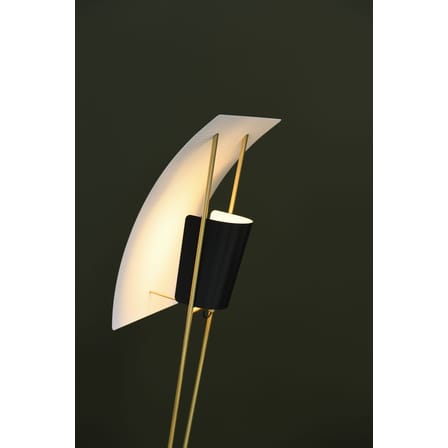 Lampadaire G30 métal blanc noir or / Réédition 1958, Pierre Guariche - SAMMODE STUDIO
