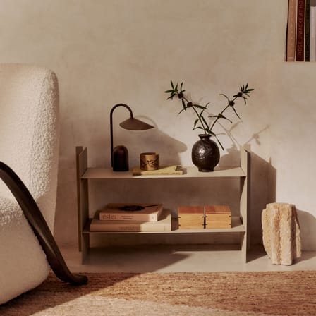 Lampe sans fil rechargeable Arum LED métal marron - Ferm Living
