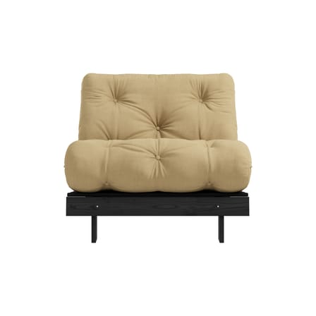 Fauteuil convertible Roots / Dormeuse & lit d'appoint - 3 positions / Structure noire - KARUP DESIGN