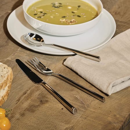 Ménagère Clivo métal / Coffret 24 couverts (6 personnes) - Alessi