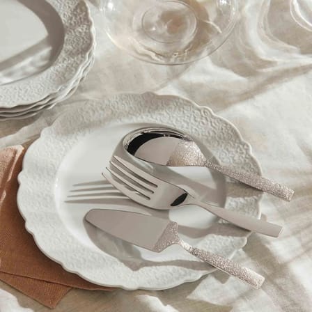 Plat de présentation Dressed céramique blanc / Ø 33 - Alessi