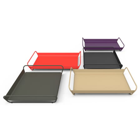 Plateau Alto métal noir / Acier - 53 x 38,5 cm - Fermob
