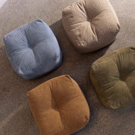 Pouf Buddy tissu orange / 50 x 50 cm - KARUP