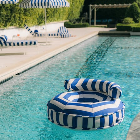 Pouf d'extérieur flottant Canvas tissu bleu - BUSINESS & PLEASURE