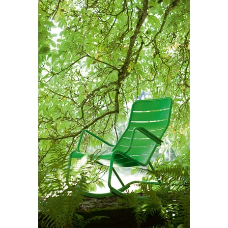 Rocking chair Luxembourg métal vert / Aluminium - Fermob