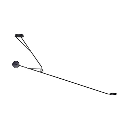 Suspension Aaro LED métal noir / L 162 cm - Bras mobile - DCW éditions