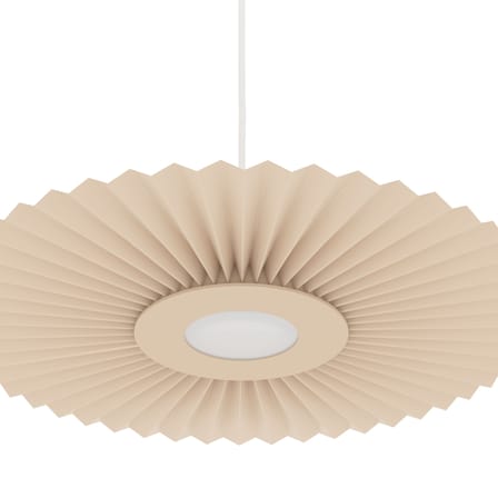 Suspension Carmen Small tissu beige / LED - Ø 50 cm - Hartô