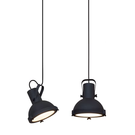 Suspension Projecteur 165 métal gris noir / Ø 17 cm - Le Corbusier, réédition 1954 - Nemo