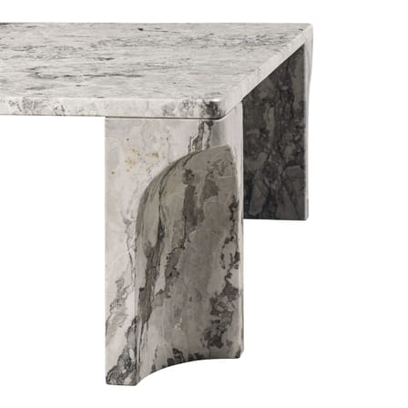 Table basse Doric marbre gris / 140 x 80 cm - Gubi
