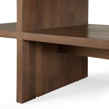 Console basse Kabuki bois marron / Table basse - 103 x 30 x H 40 cm / Teck massif - Ethnicraft