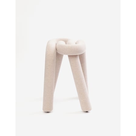 Tabouret rembourré Bold tissu beige - Moustache