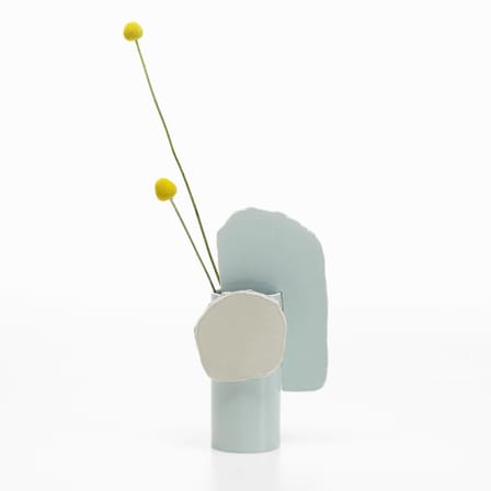 Vase Découpage - Feuille céramique bleu / Bouroullec, 2020 - Vitra