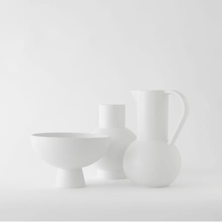 Vase Strøm Extra Large céramique gris / H 33 cm - Fait main / Nicholai Wiig-Hansen, 2016 - raawii